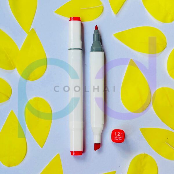 121 Fluorescent Corel Red
