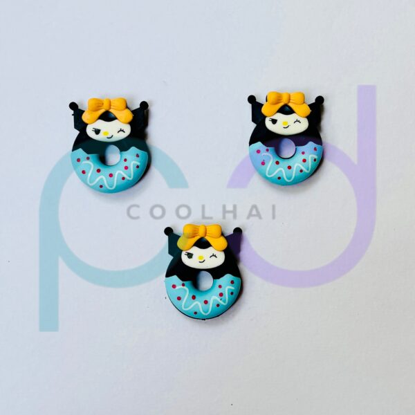 Black Blue Donut Eraser - Image 3