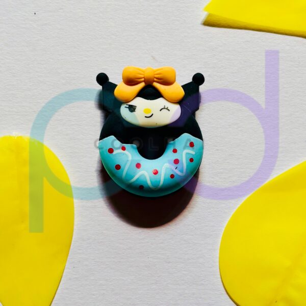 Black Blue Donut Eraser - Image 2