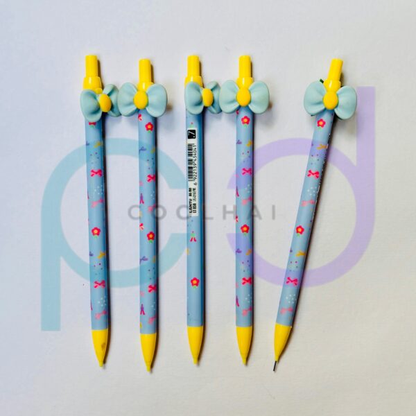 Blue Yellow Bow Pencil - Image 2