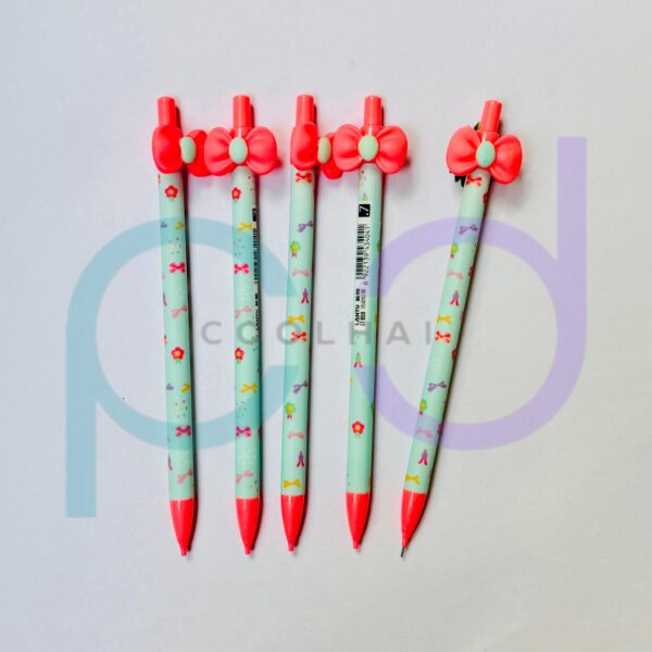 Cyan Red Bow Pencil - Image 2