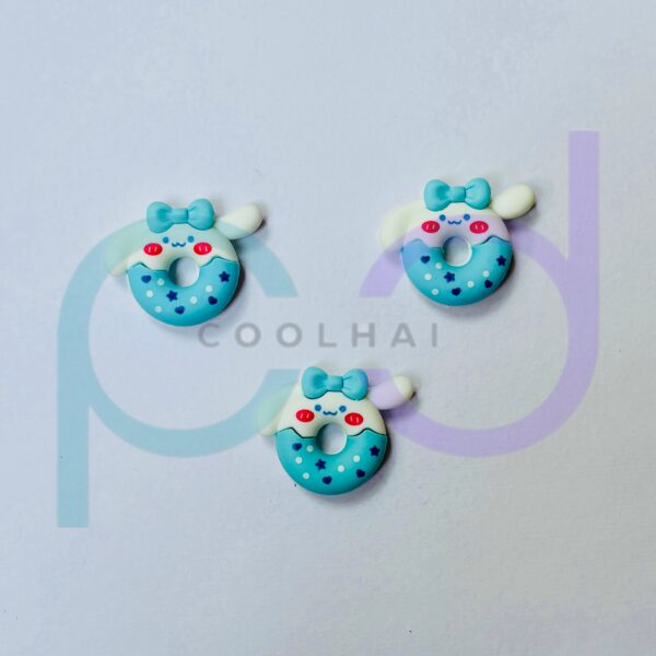 White Blue Donut Eraser - Image 3