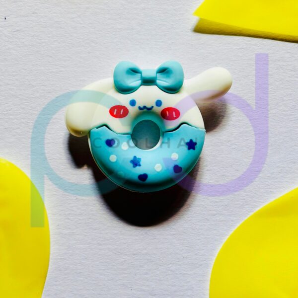 White Blue Donut Eraser - Image 2