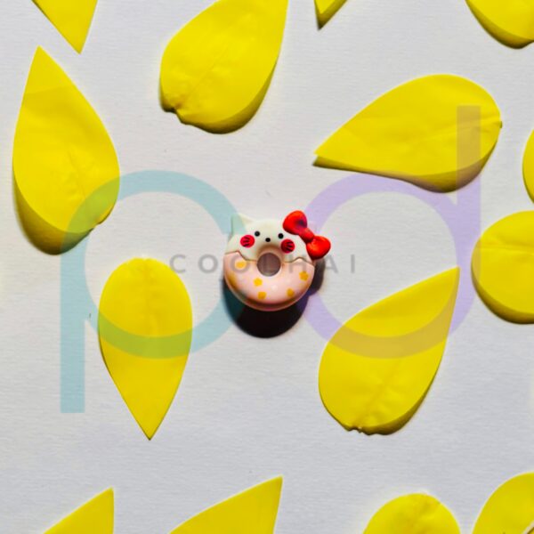 White Peach Donut Eraser