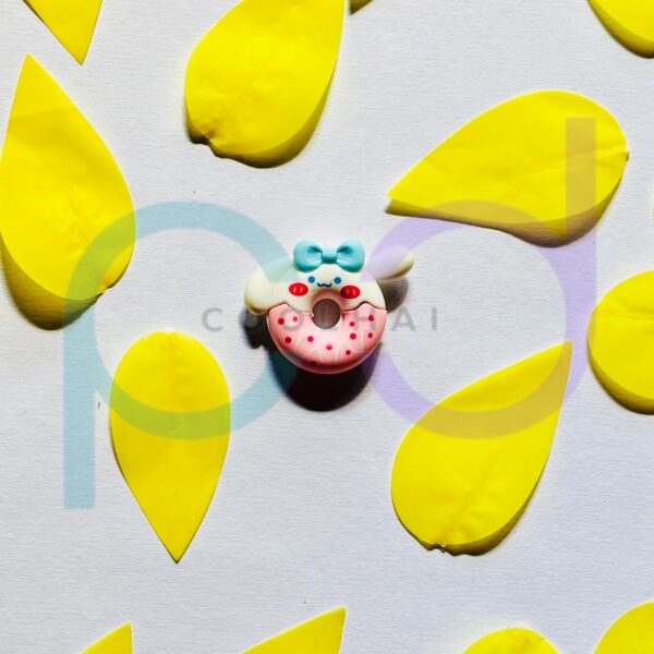 White Pink Donut Eraser