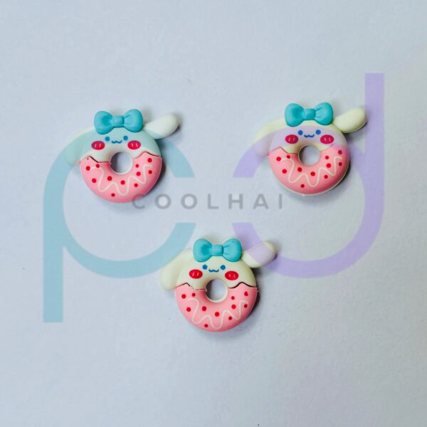 White Pink Donut Eraser - Image 3