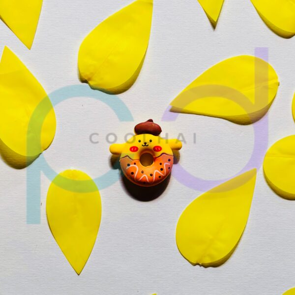 Yellow Orange Donut Eraser
