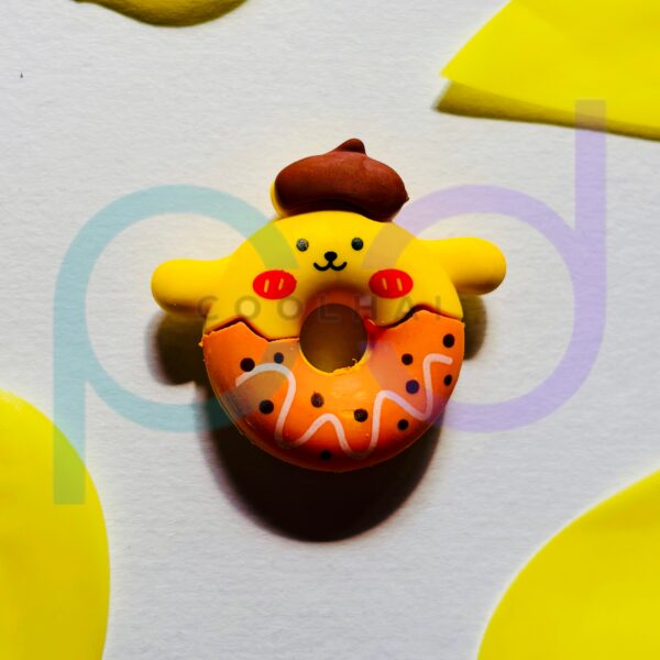 Yellow Orange Donut Eraser - Image 2