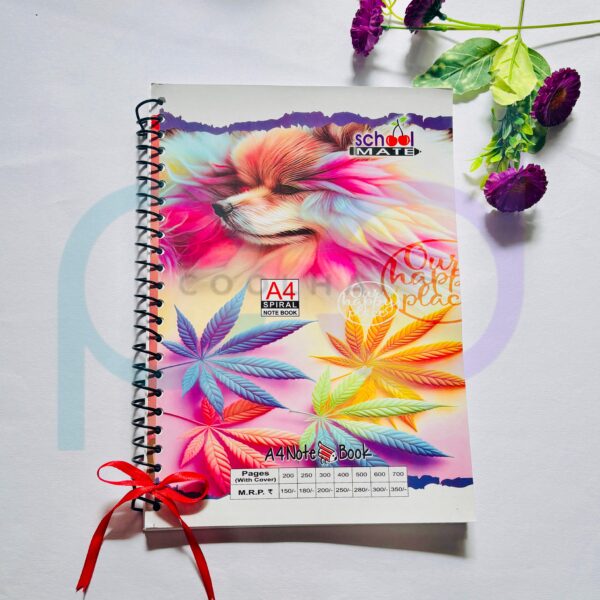 Spiral Unruled A4 Notebook - Image 2